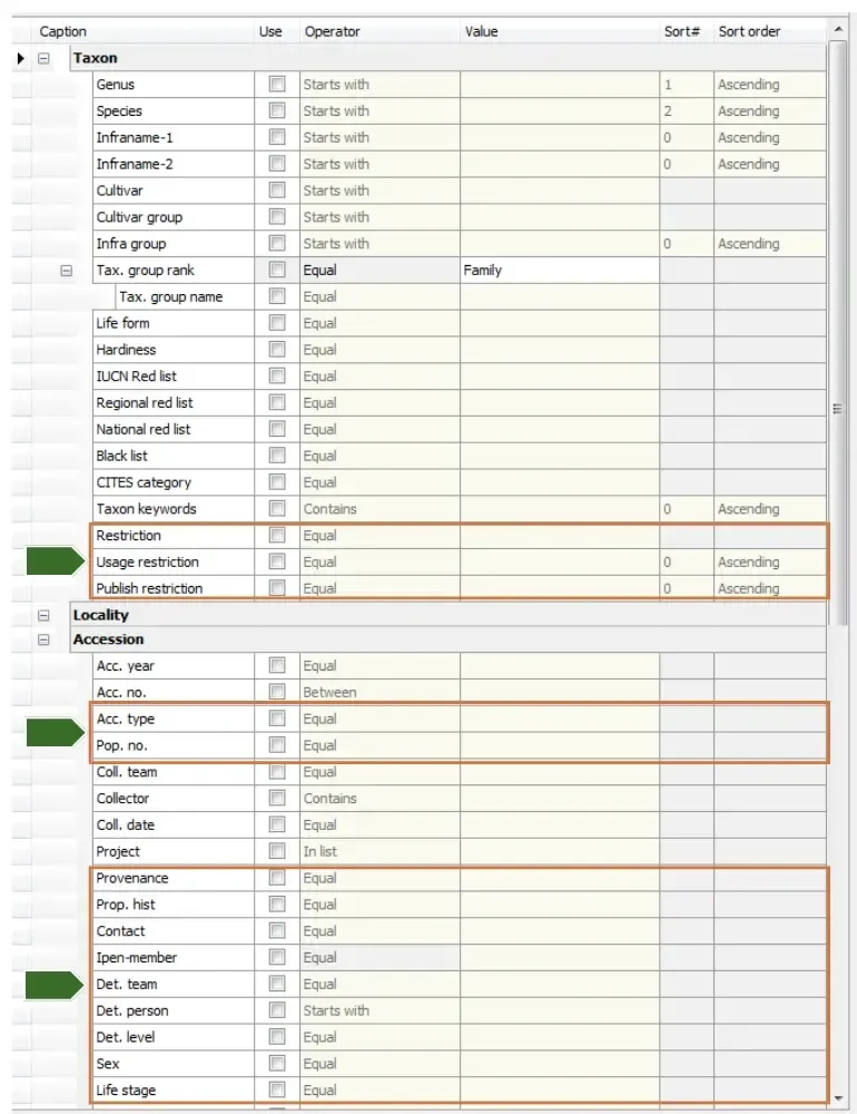 Reports Query builder for Tax02 report.