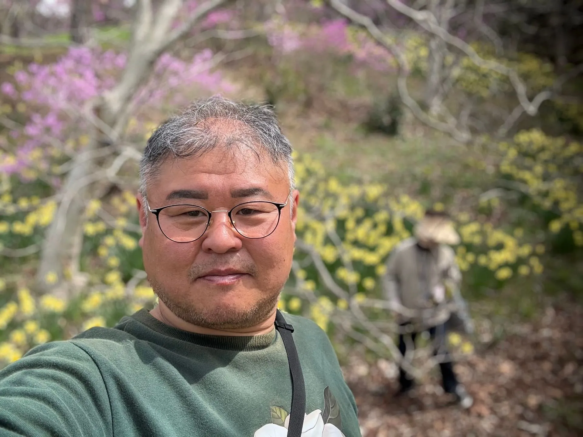 Ju-yer Kim in his natural habitat