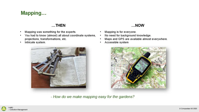 Mapping then, and now with IrisBG