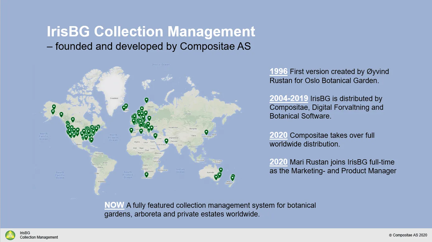 IrisBG is developed by Compositae AS, and created by Øyvind H. Rustan